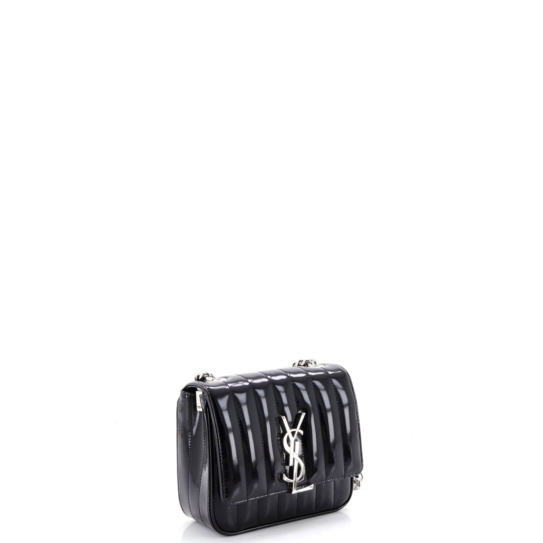Vicky Crossbody Bag Vertical Quilted Patent Small