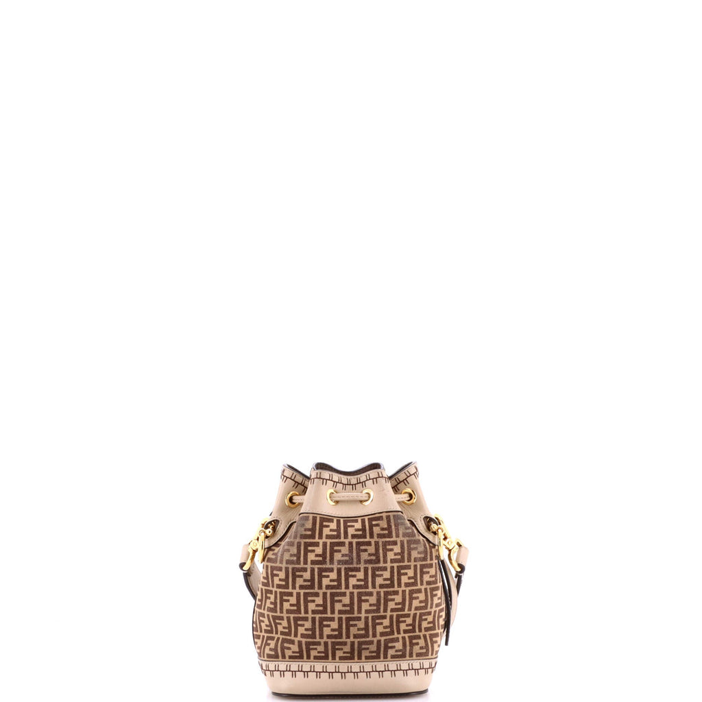 Mon Tresor Bucket Bag Zucca Suede Mini