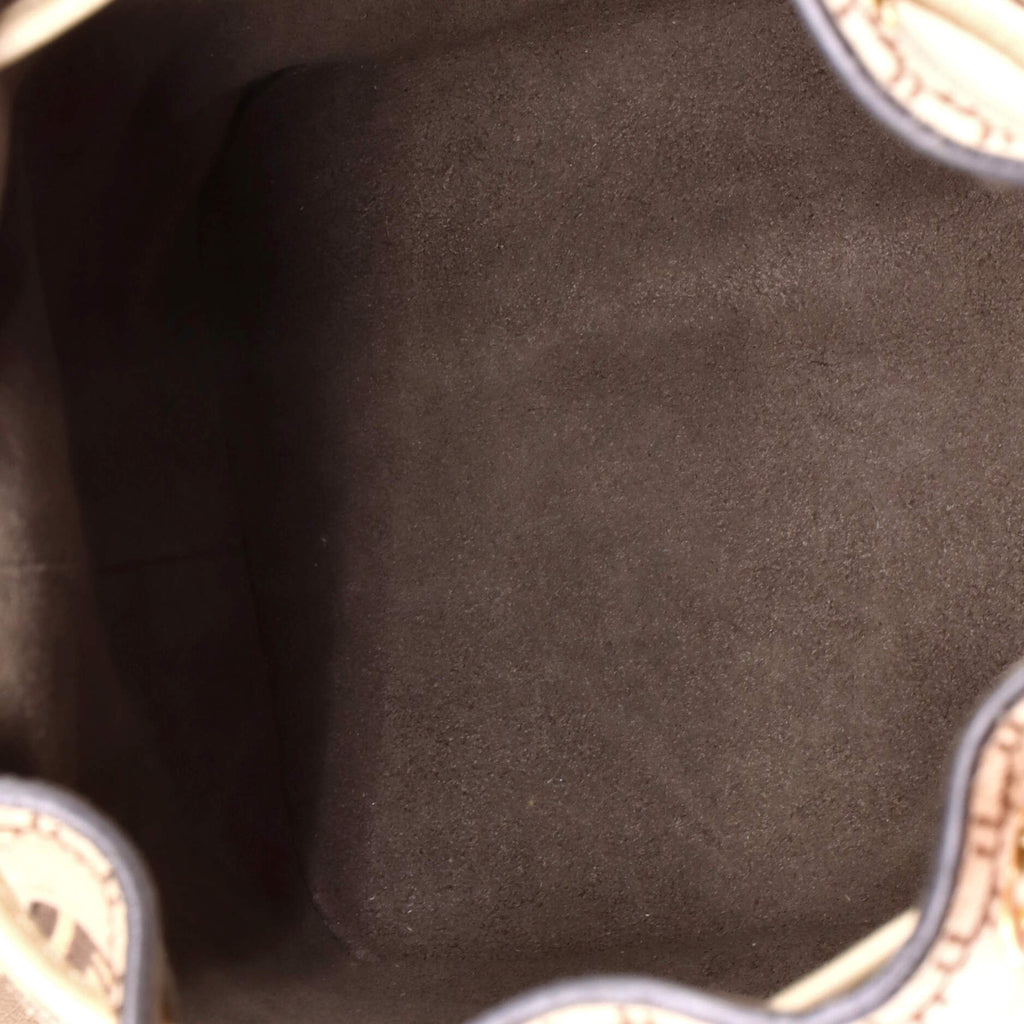Mon Tresor Bucket Bag Zucca Suede Mini
