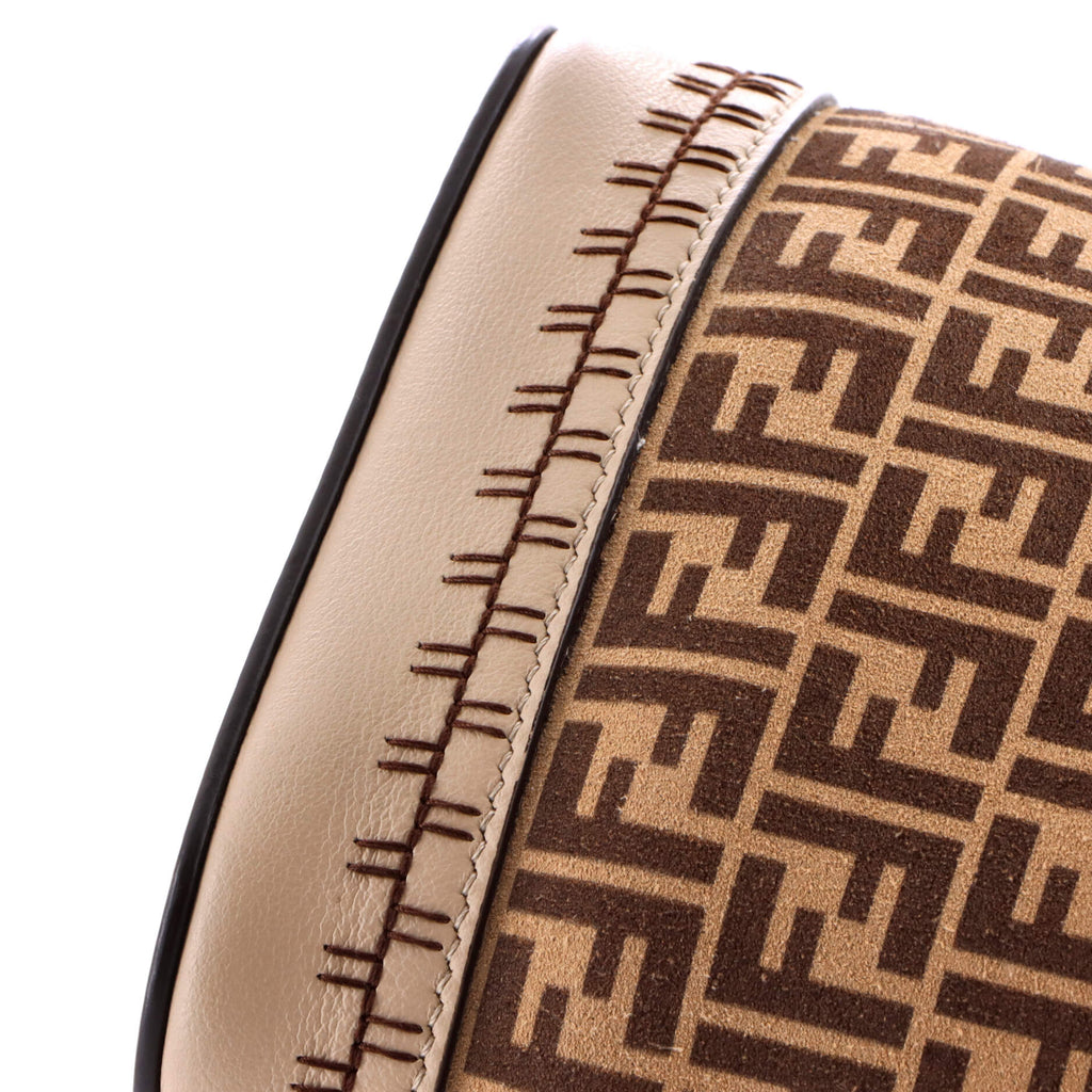 Mon Tresor Bucket Bag Zucca Suede Mini