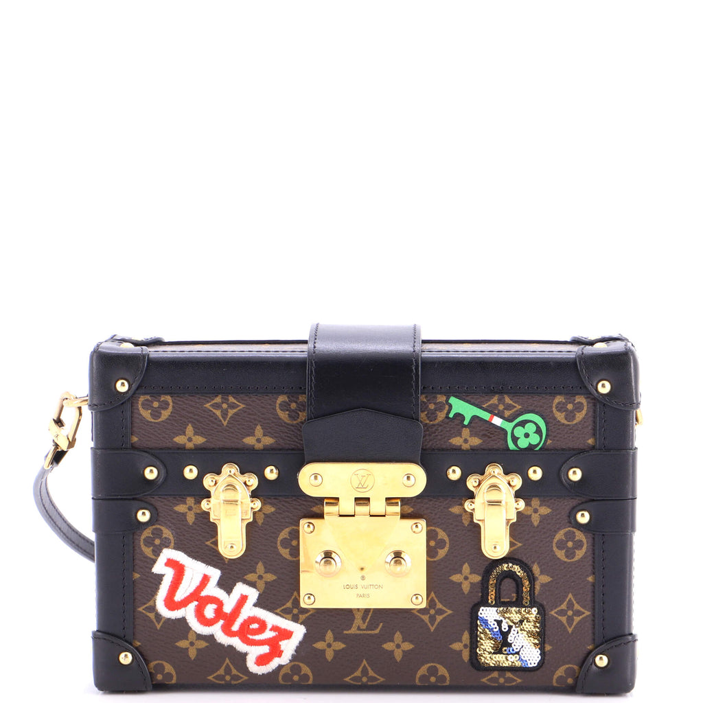 Petite Malle Handbag Limited Edition Patches Monogram Canvas