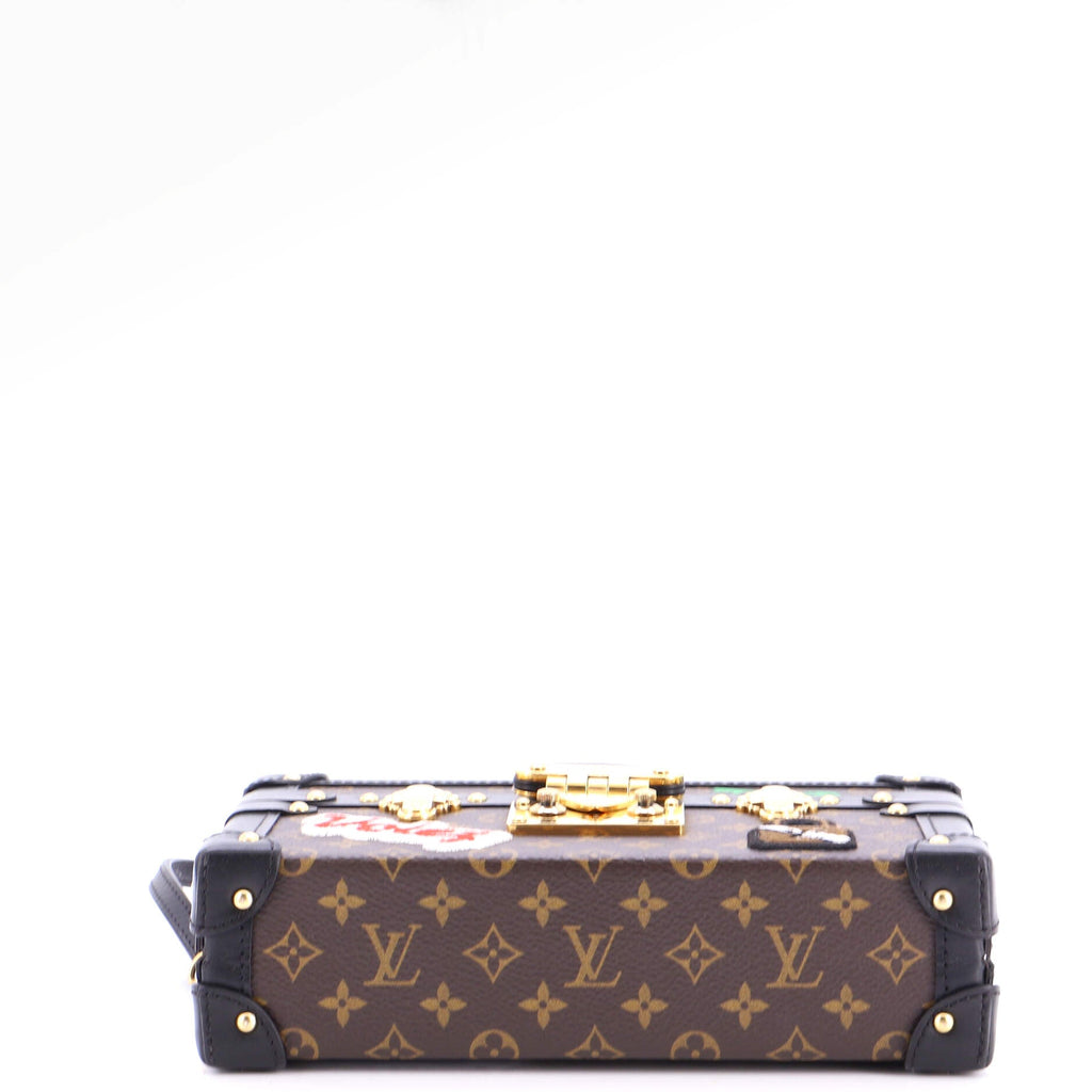 Petite Malle Handbag Limited Edition Patches Monogram Canvas