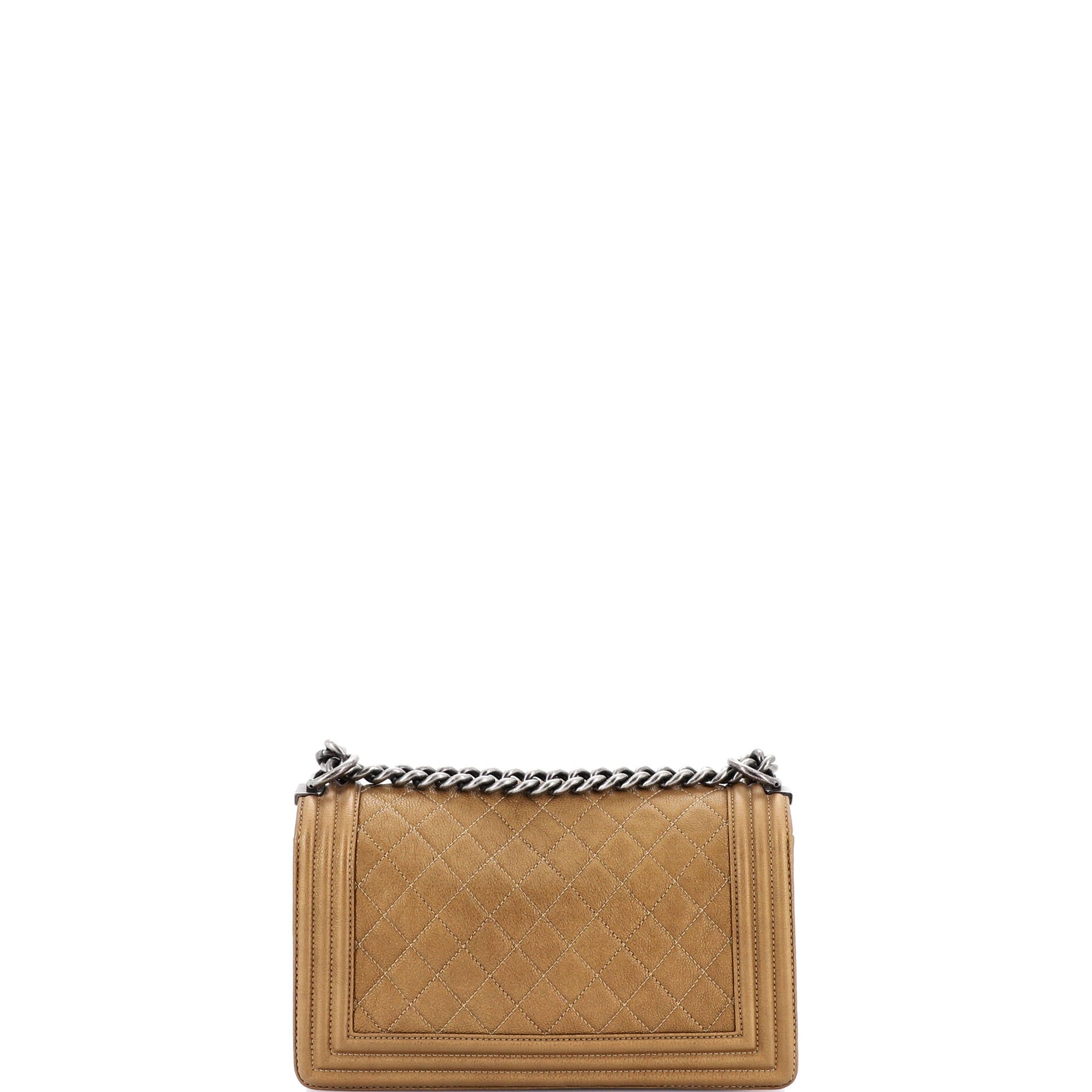 Boy Flap Bag Quilted Caviar Old Medium