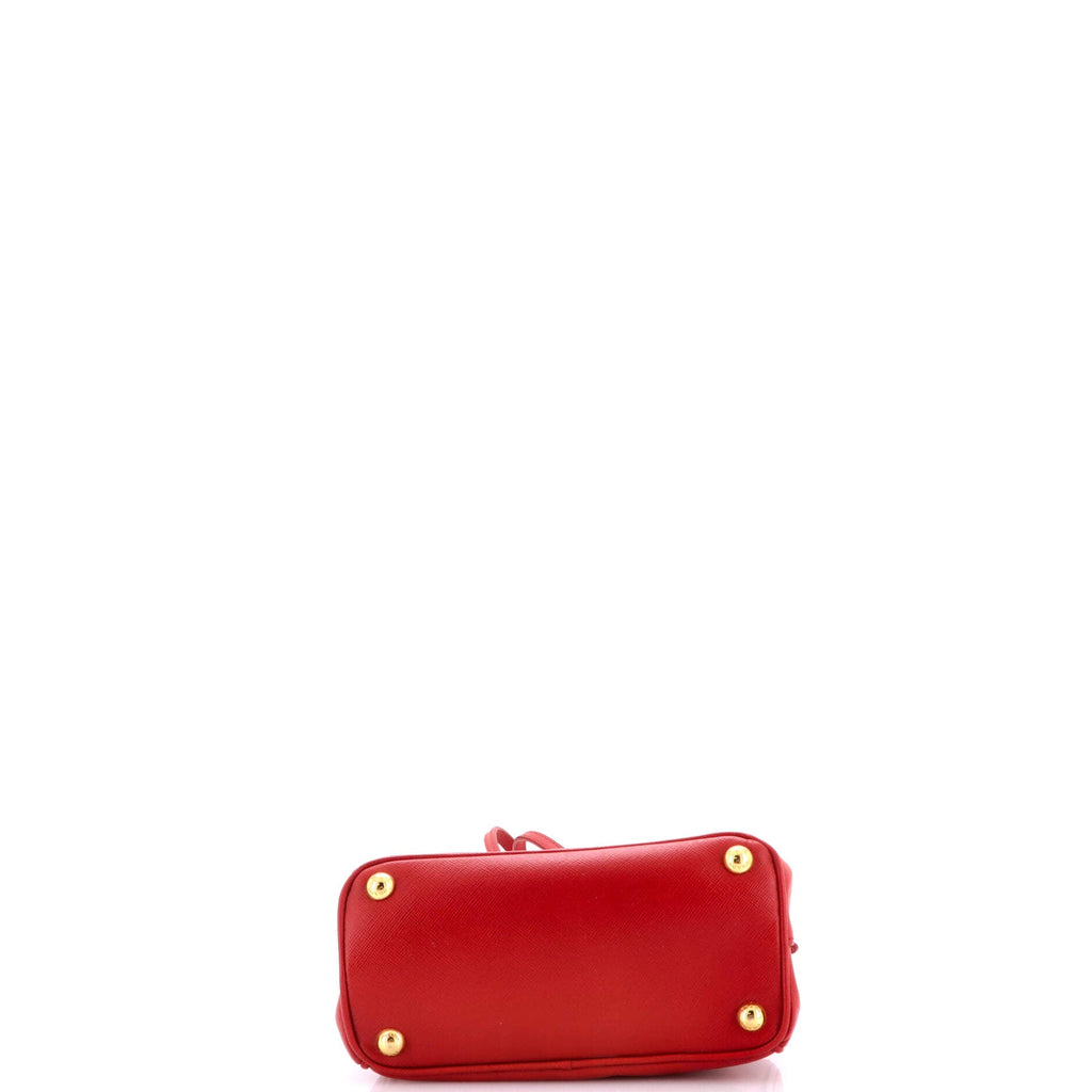 Galleria Double Zip Tote Saffiano Leather Mini