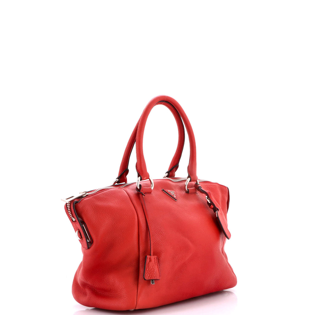Double Handle Satchel Vitello Daino Large