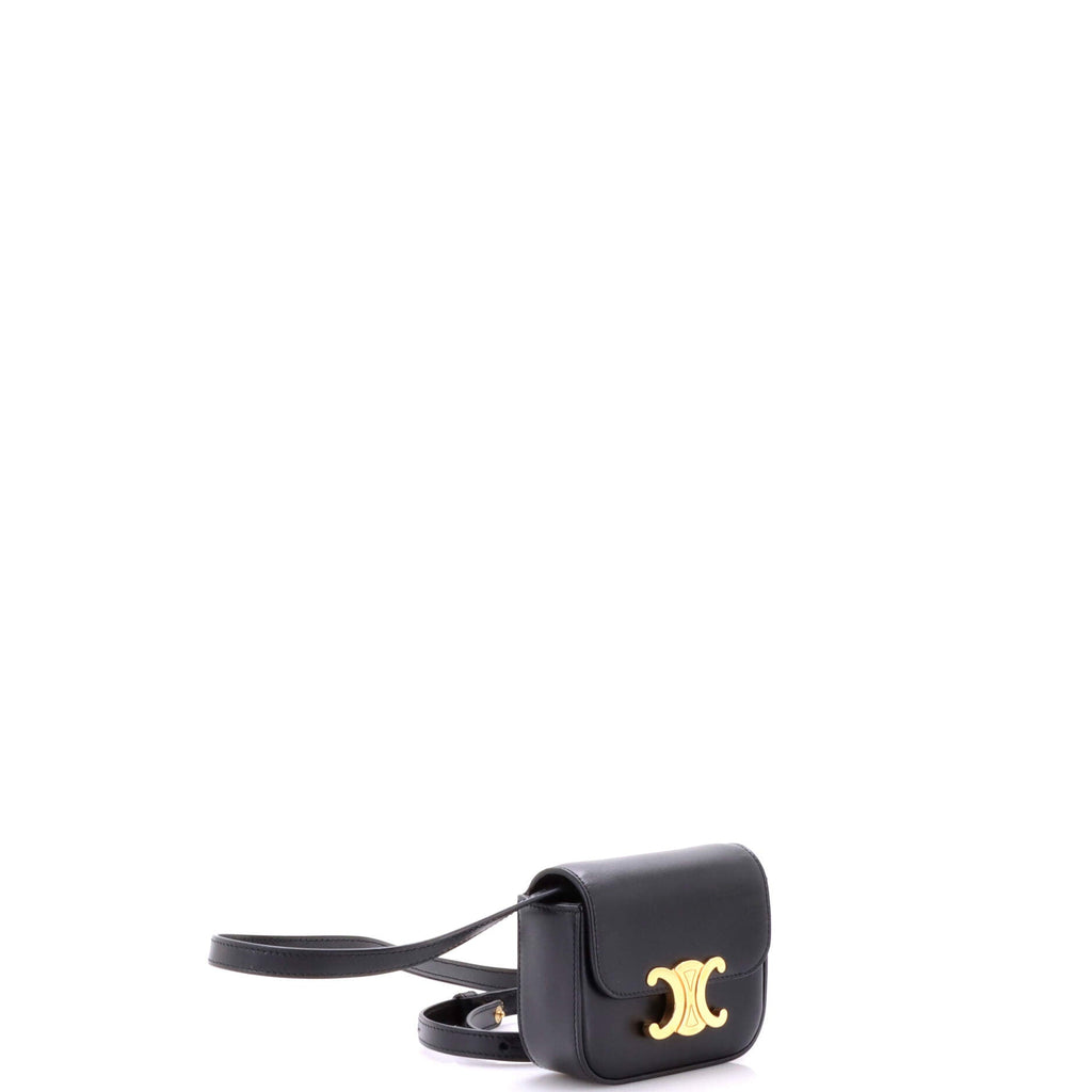 Triomphe Shoulder Bag Smooth Calfskin Mini