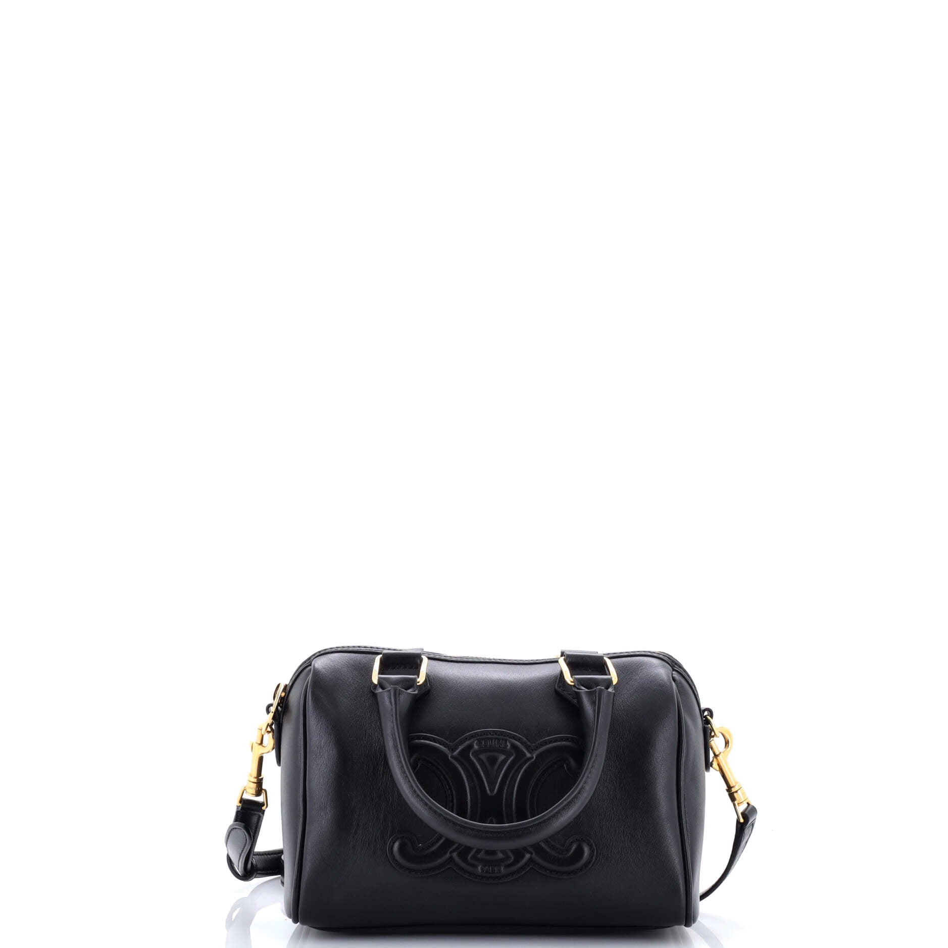 Cuir Triomphe Boston Bag Leather Small