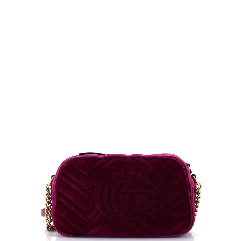 GG Marmont Shoulder Bag Matelasse Velvet Small