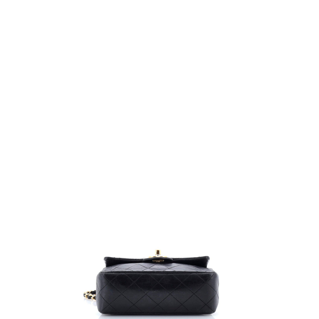 Vintage Square Classic Single Flap Bag Quilted Lambskin Mini