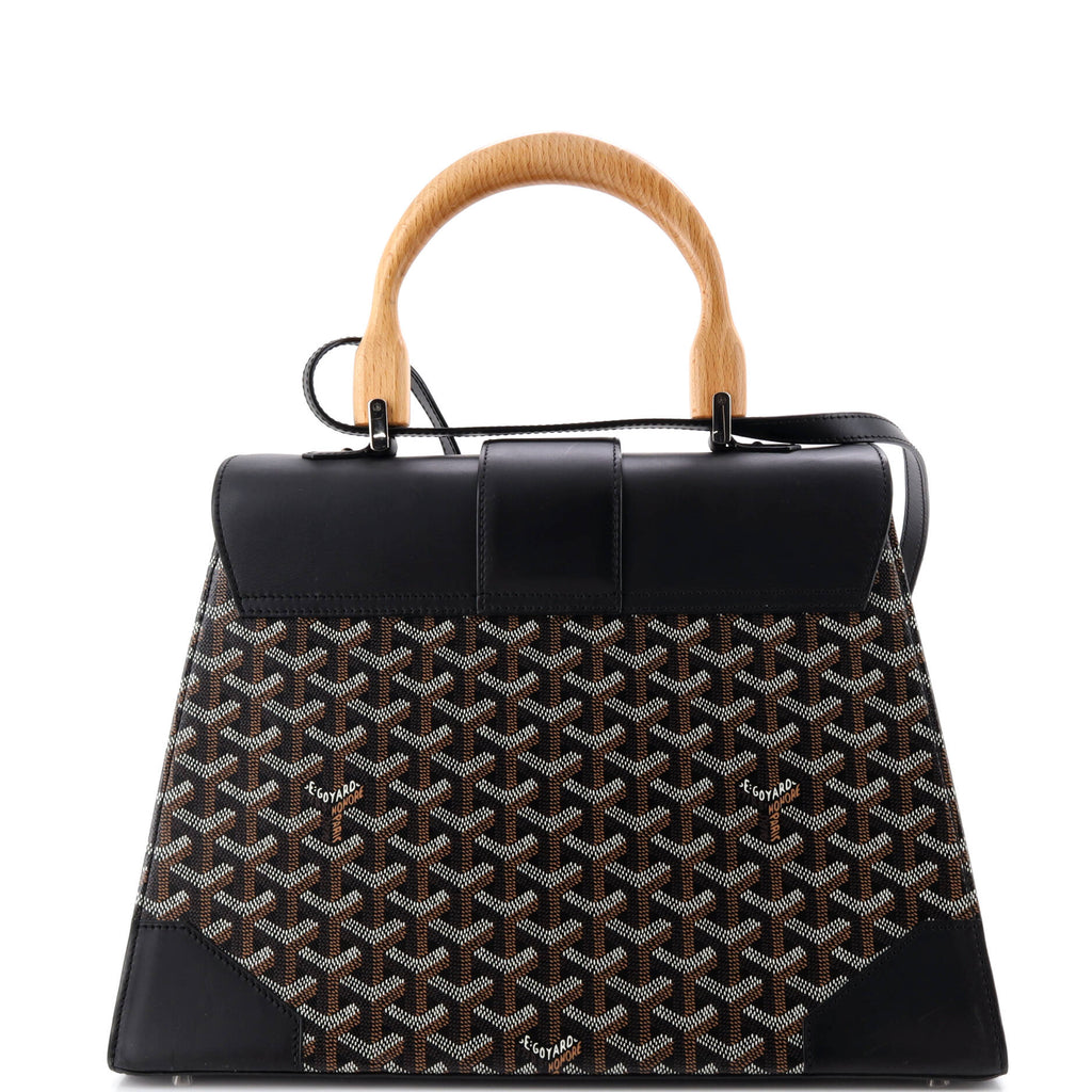 Saigon Top Handle Bag Coated Canvas with Leather MM