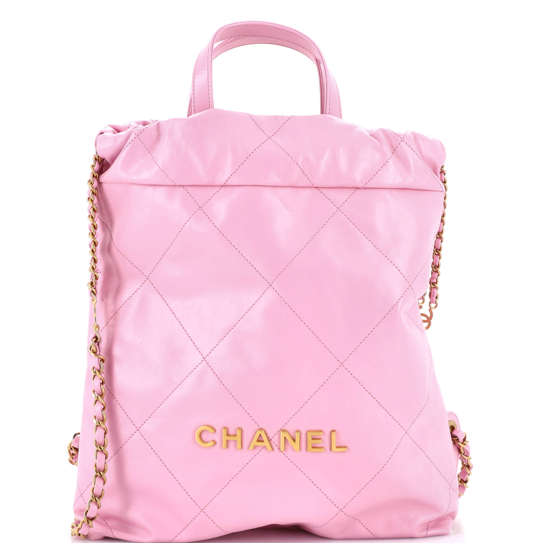 22 Chain Backpack Quilted Calfskin Medium