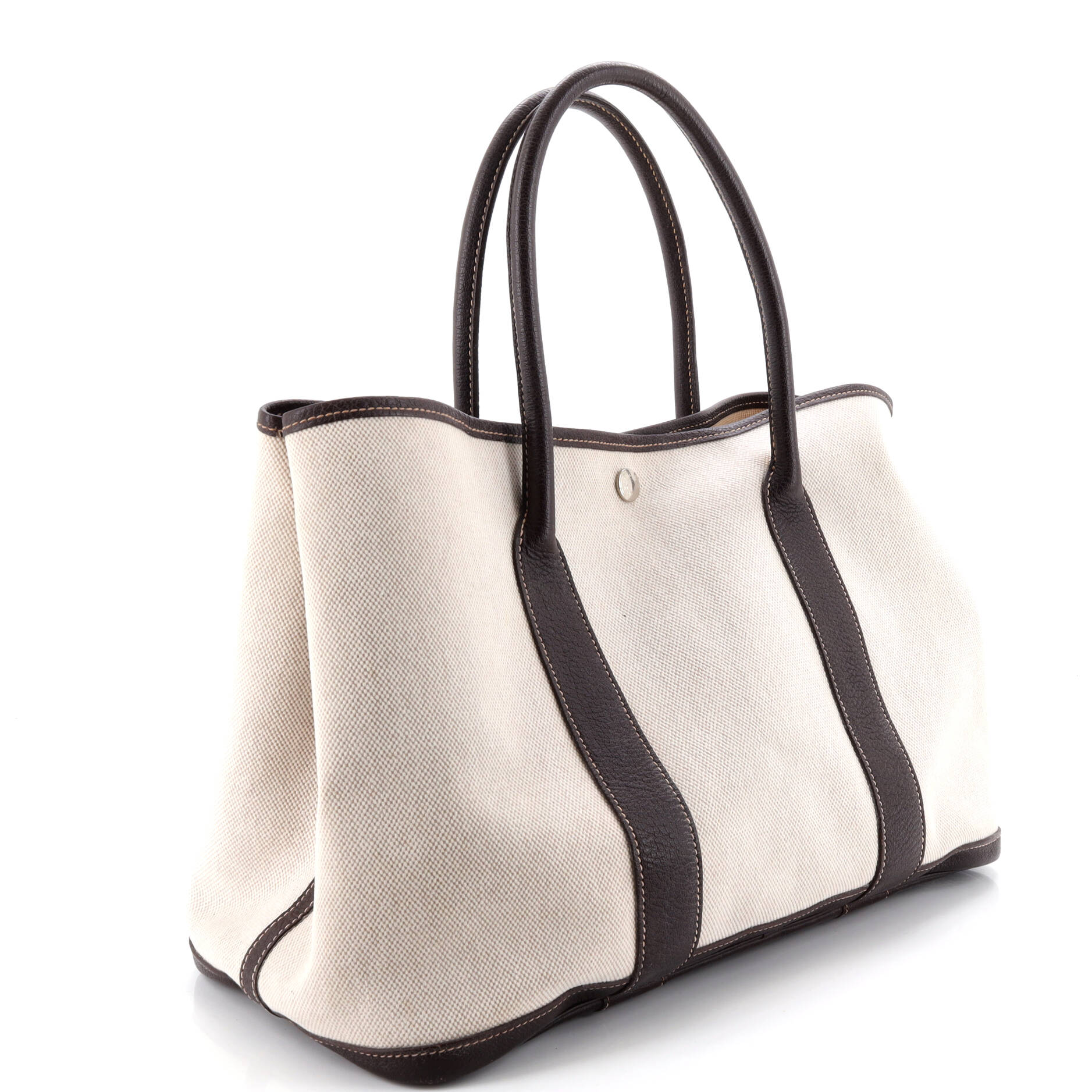 Garden Party Tote Toile and Leather 36