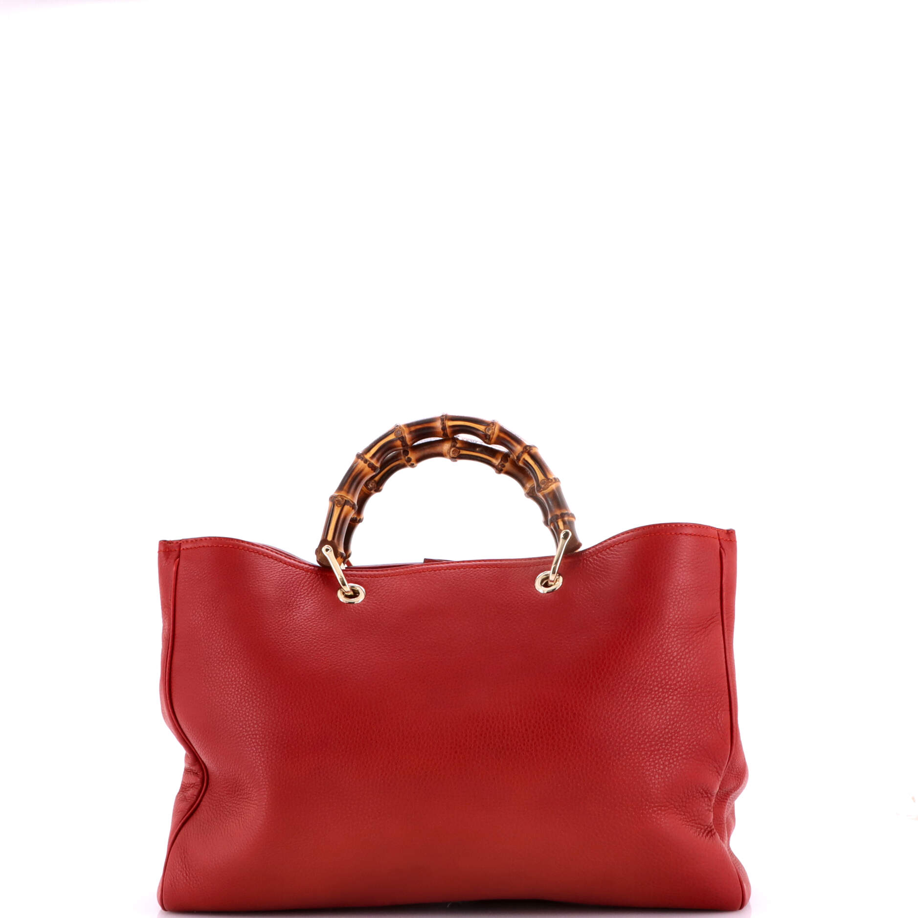 Bamboo Shopper Tote Leather Large
