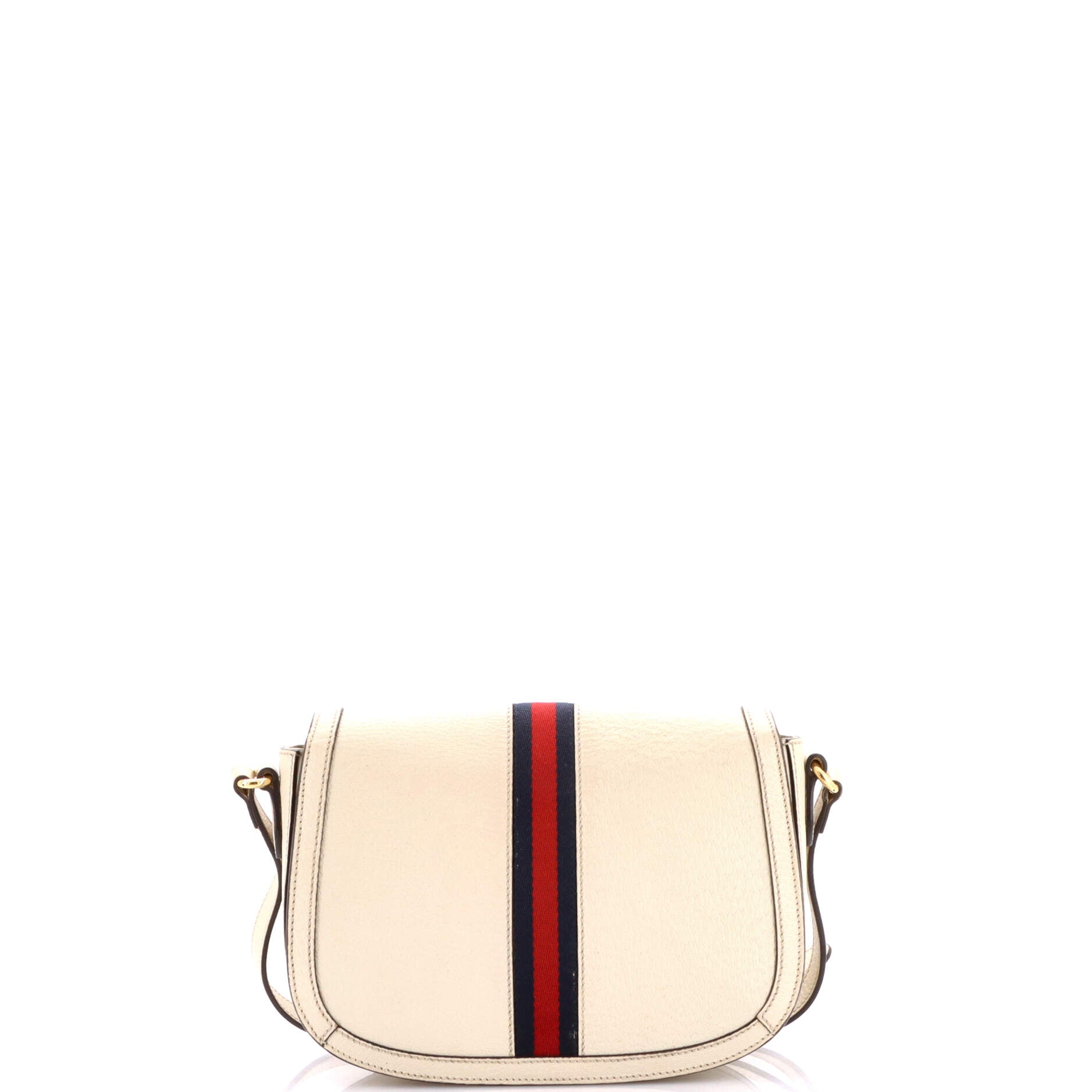 Ophidia Saddle Flap Shoulder Bag Leather Small