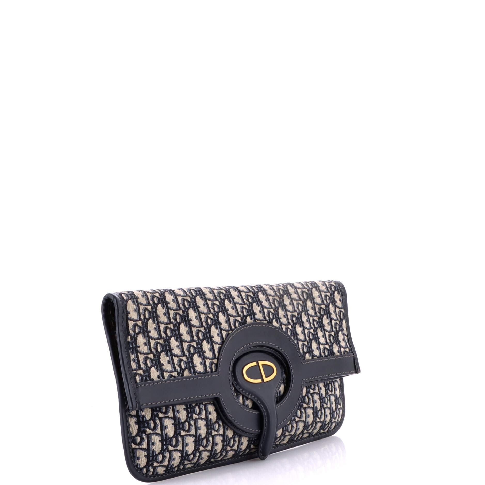 Fold Over Clutch Oblique Canvas