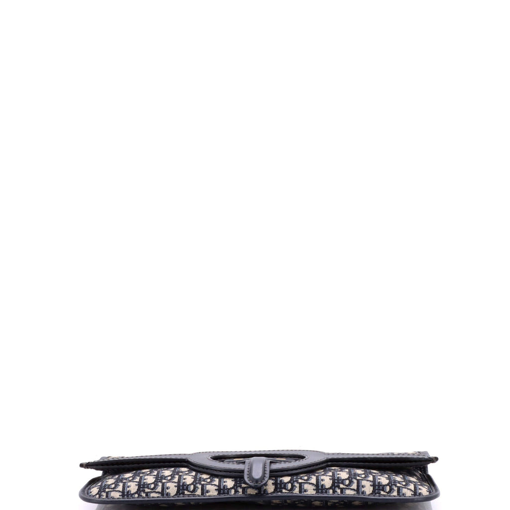Fold Over Clutch Oblique Canvas