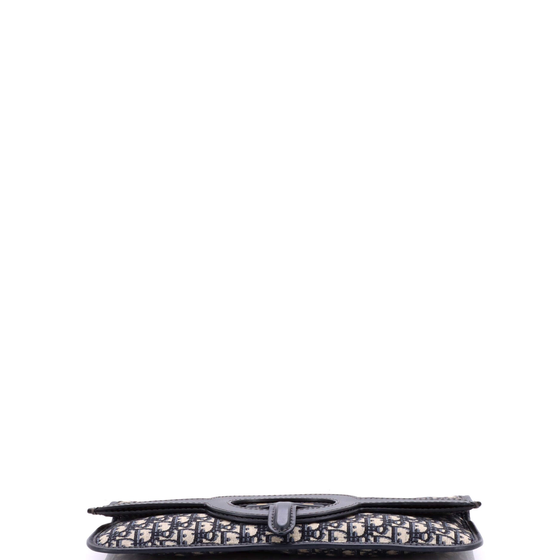 Fold Over Clutch Oblique Canvas