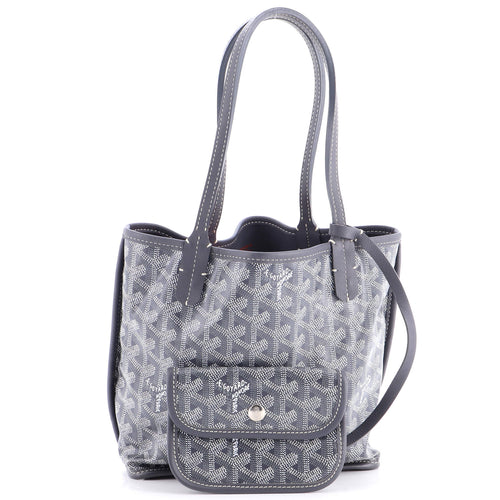 Anjou Reversible Tote Coated Canvas Mini