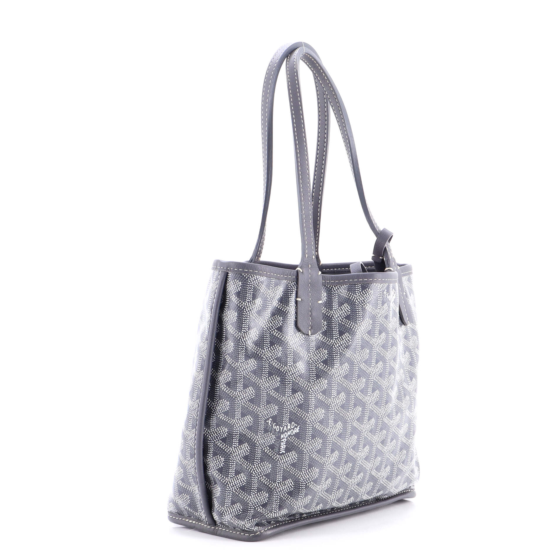 Anjou Reversible Tote Coated Canvas Mini