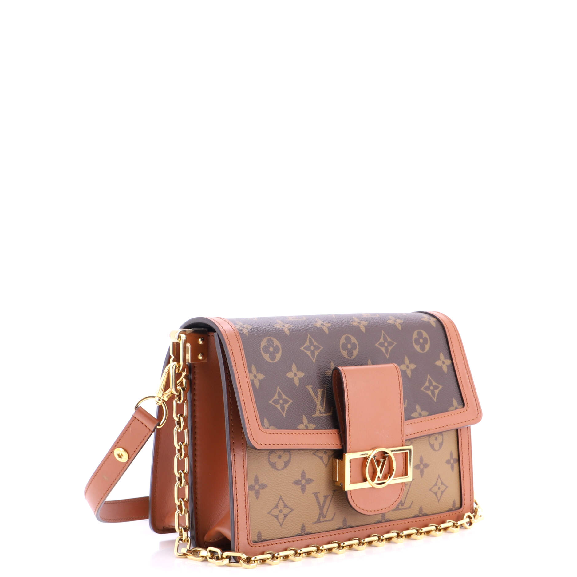 Dauphine Shoulder Bag Reverse Monogram Canvas MM