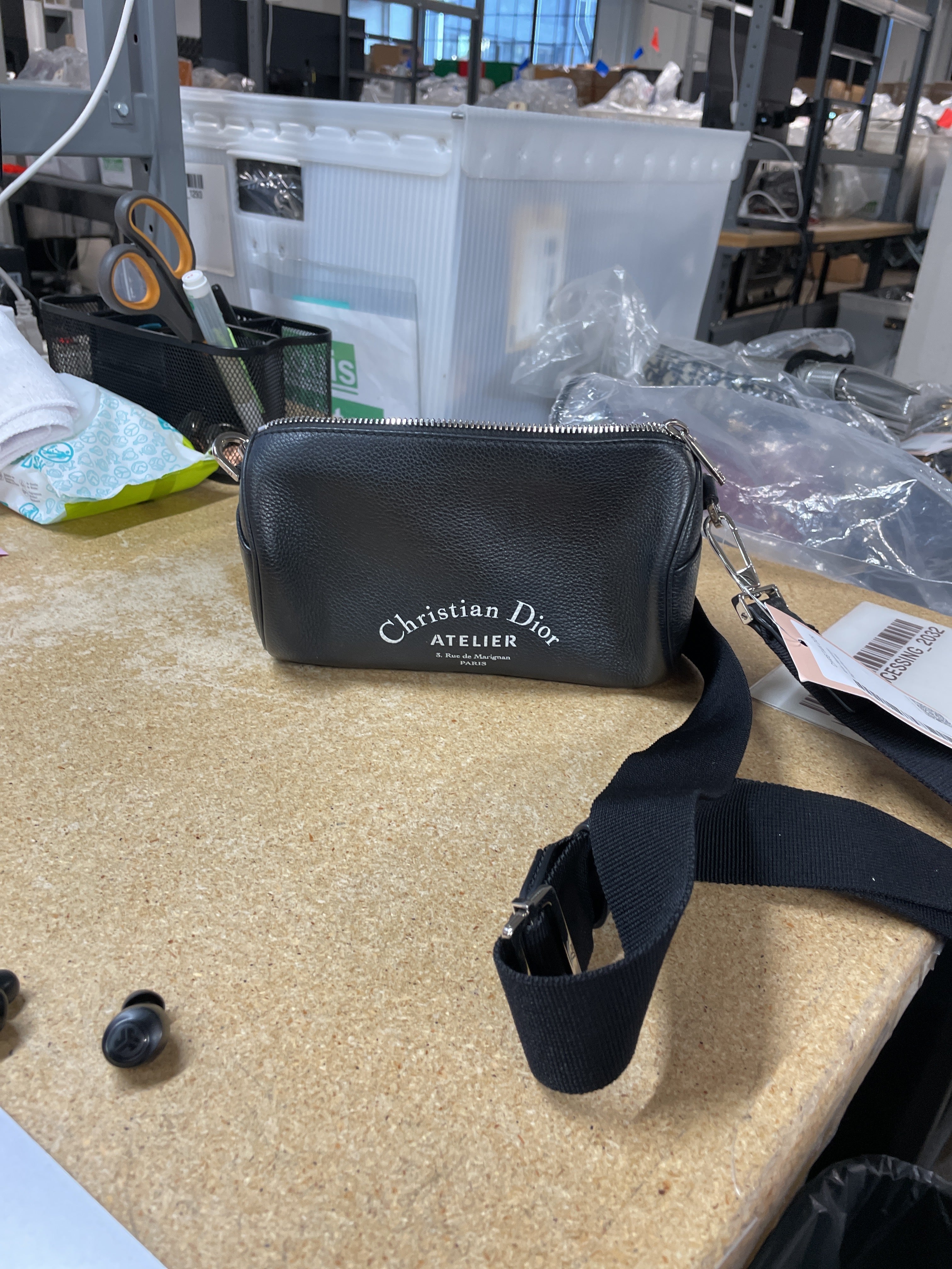 Roller Messenger Bag Leather