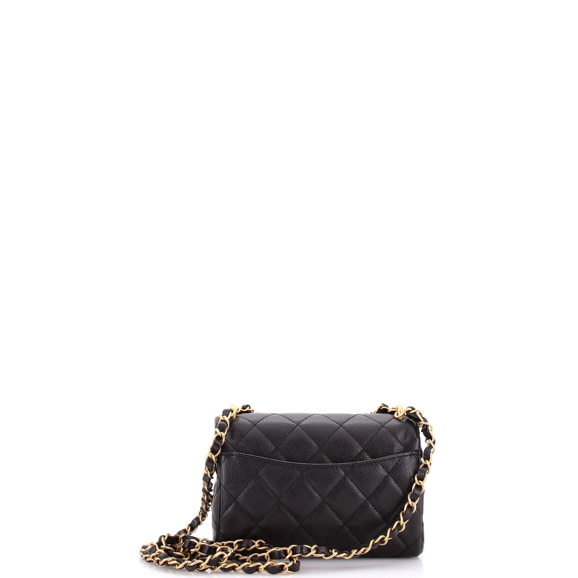 Coco First Flap Bag Quilted Caviar Nano
