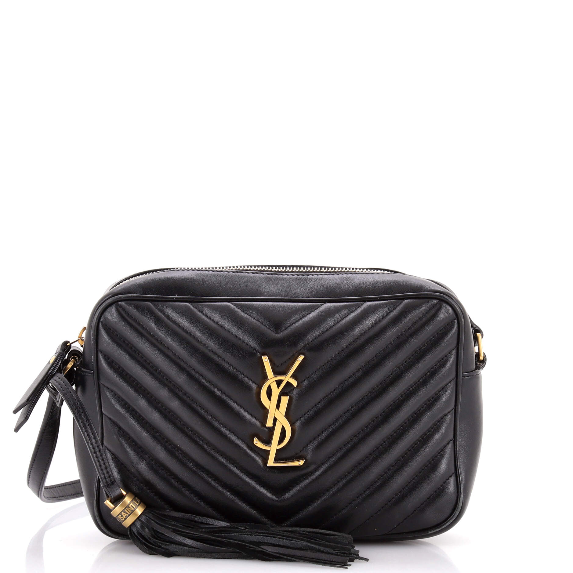 Lou Camera Bag Matelasse Chevron Leather Small