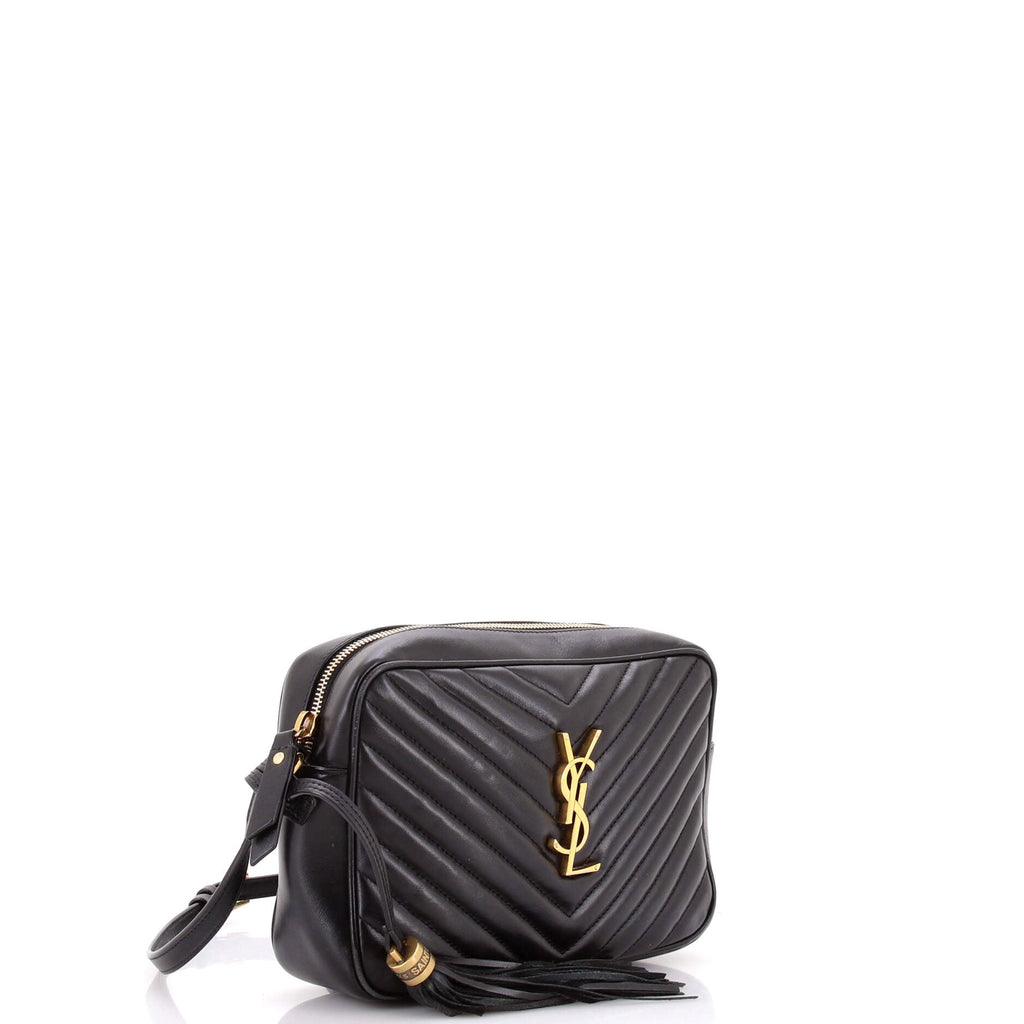 Lou Camera Bag Matelasse Chevron Leather Small