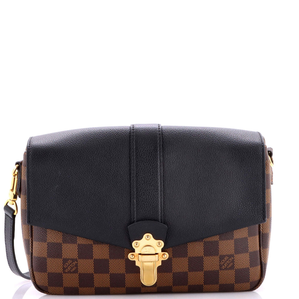 Clapton Handbag Damier and Leather PM