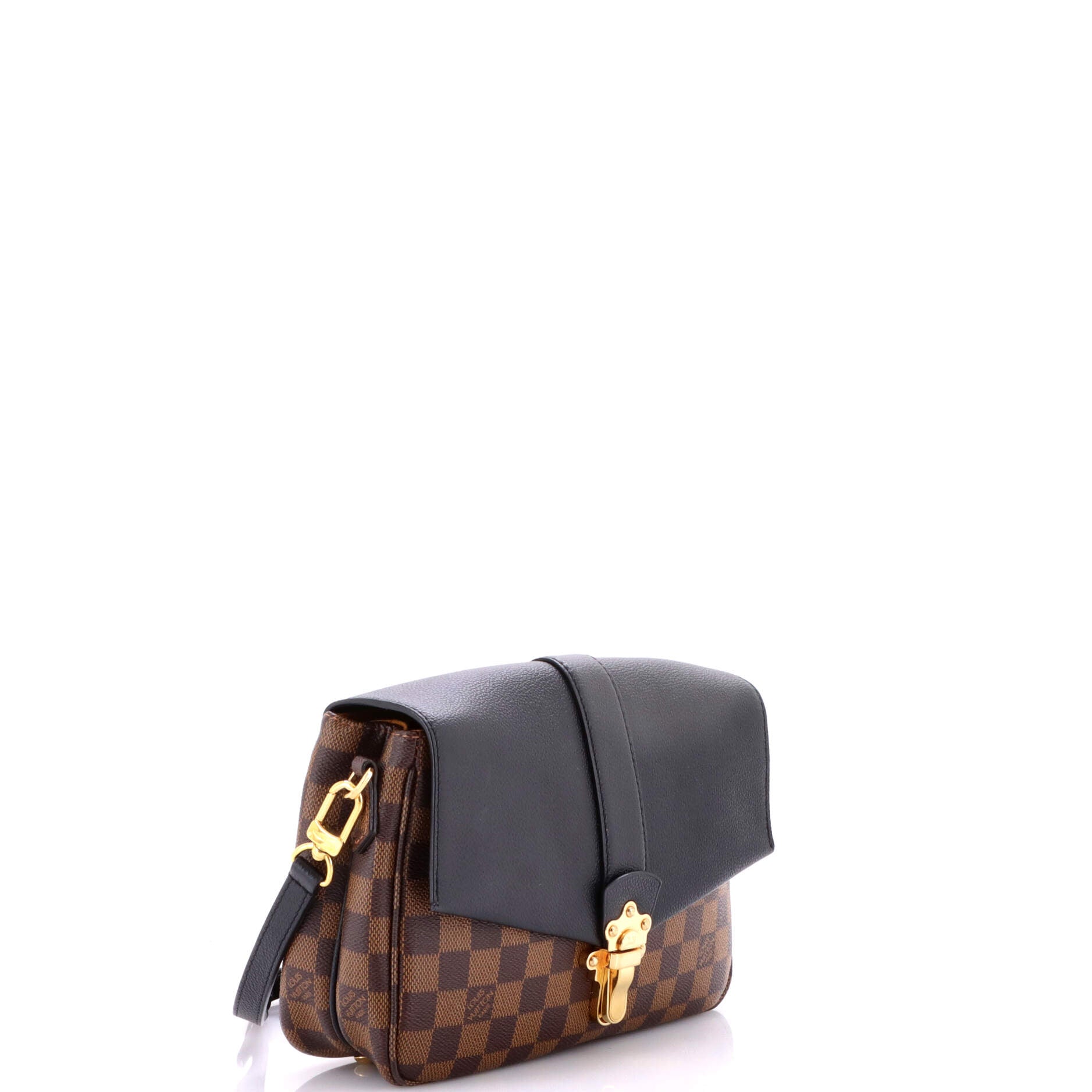 Clapton Handbag Damier and Leather PM