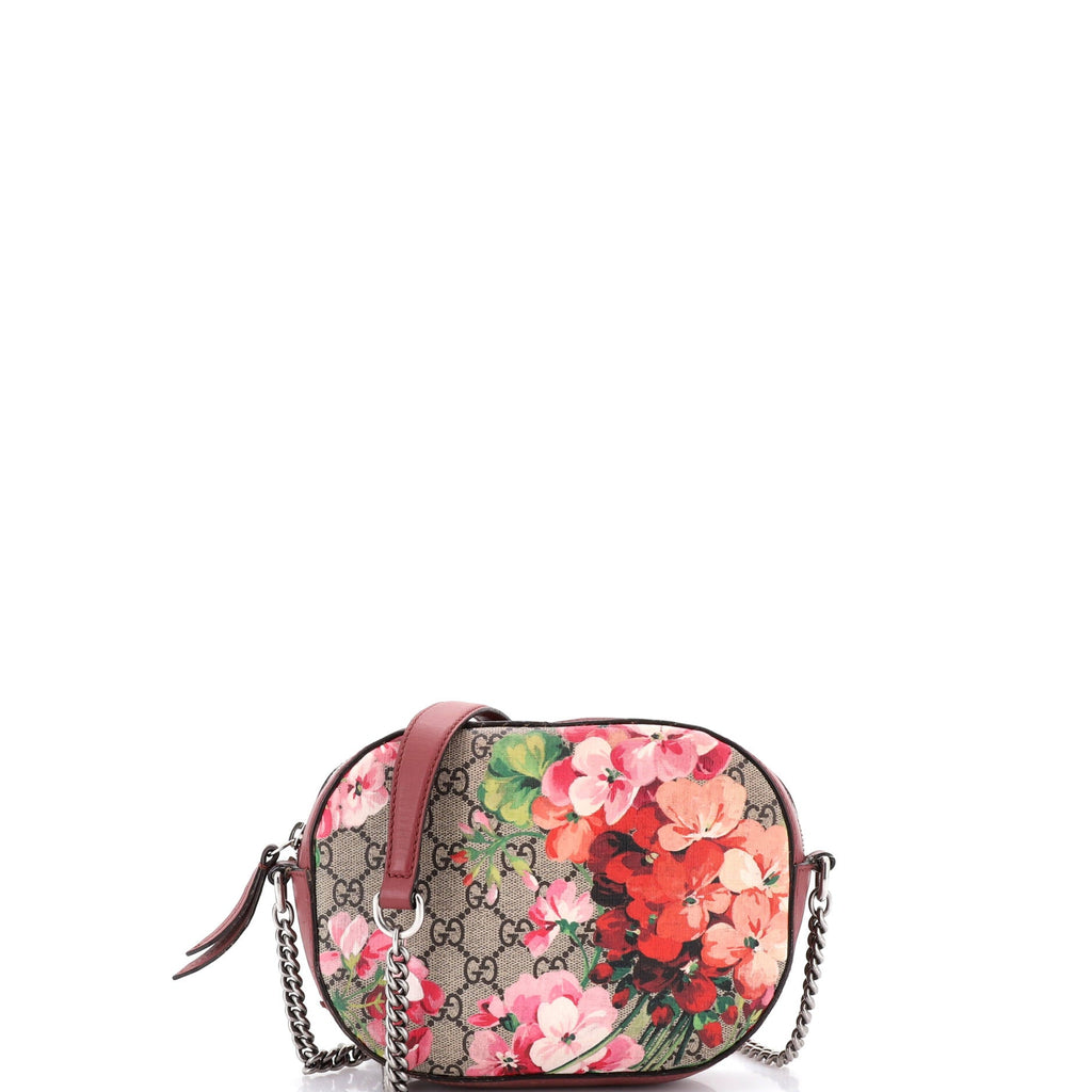 Chain Crossbody Bag Blooms Print GG Coated Canvas Mini