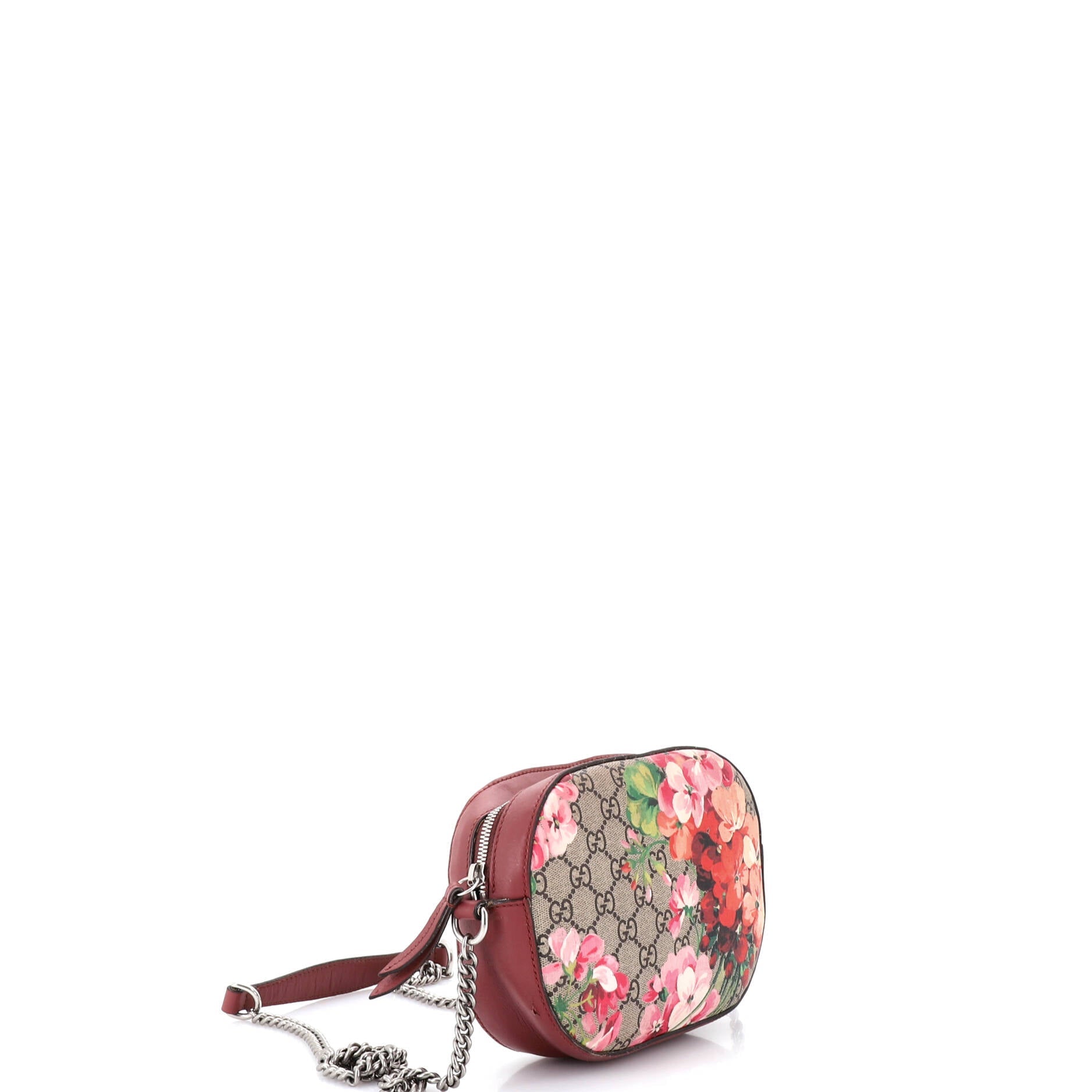 Chain Crossbody Bag Blooms Print GG Coated Canvas Mini