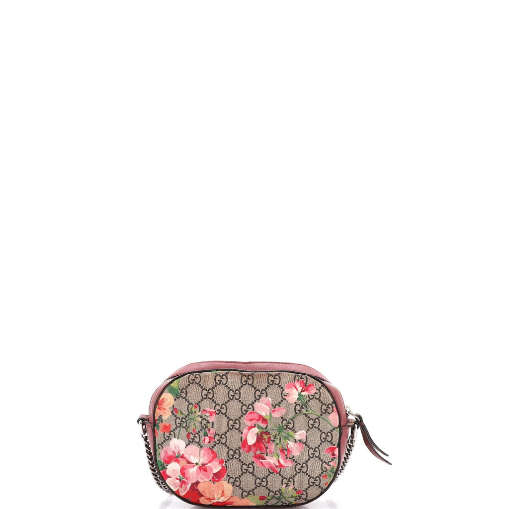 Chain Crossbody Bag Blooms Print GG Coated Canvas Mini
