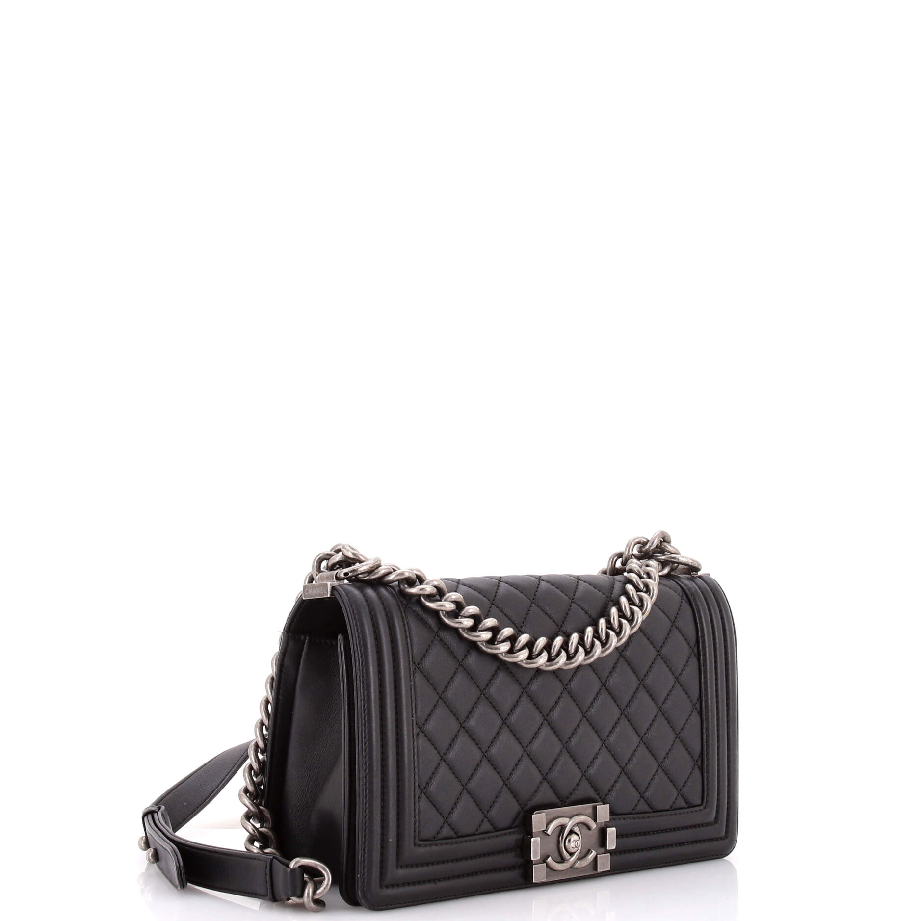 Boy Flap Bag Quilted Lambskin Old Medium
