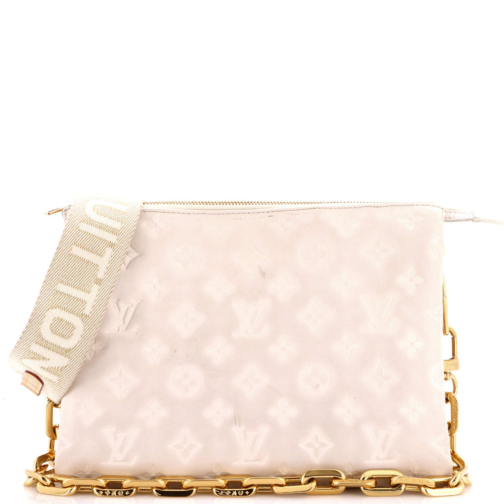 Coussin Bag Monogram Embossed Lambskin PM