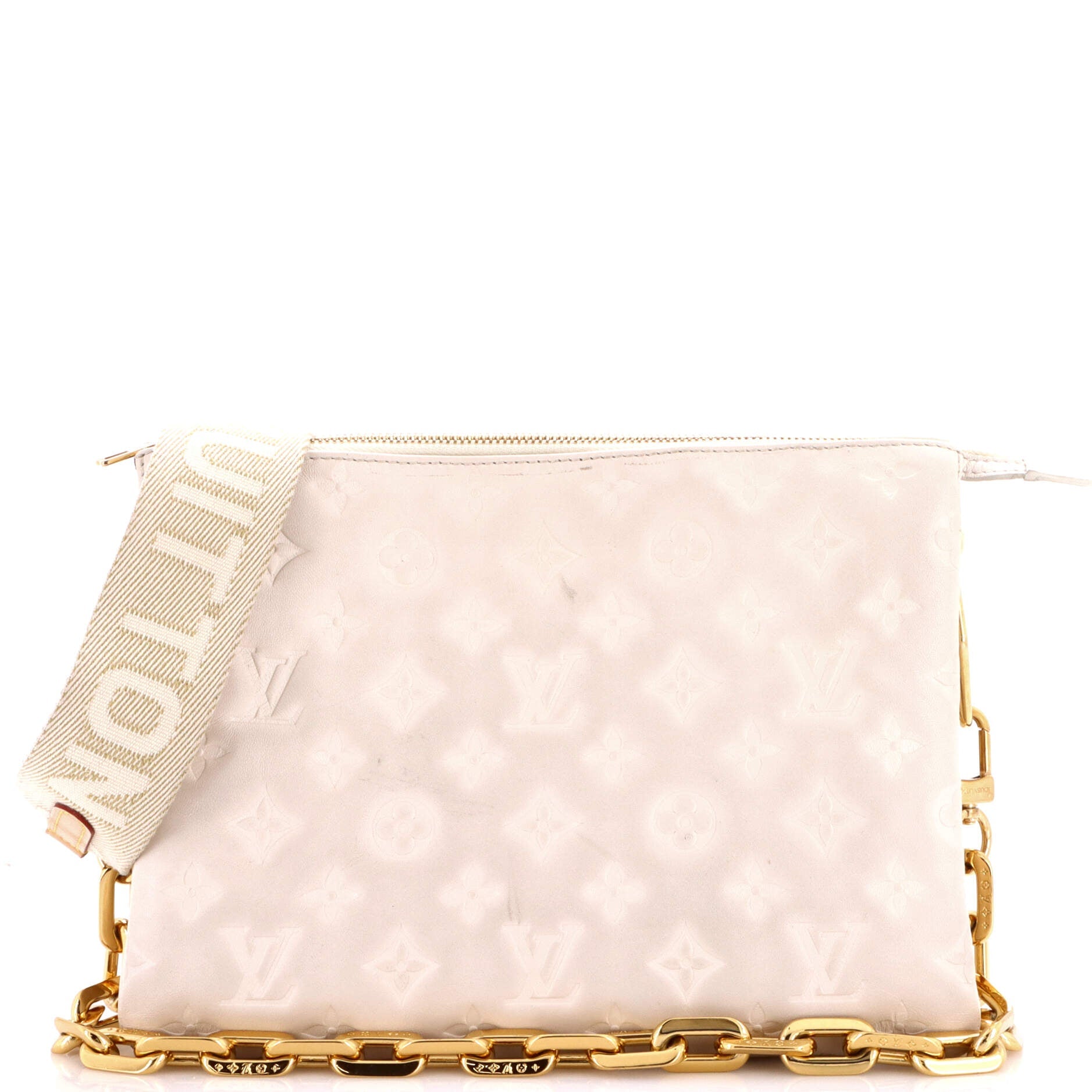 Coussin Bag Monogram Embossed Lambskin PM