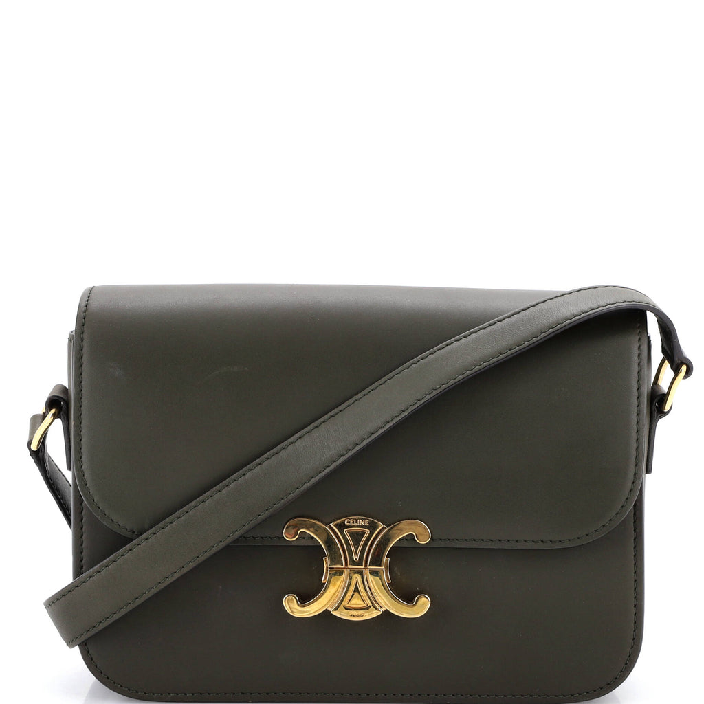 Triomphe Shoulder Bag Smooth Calfskin Medium