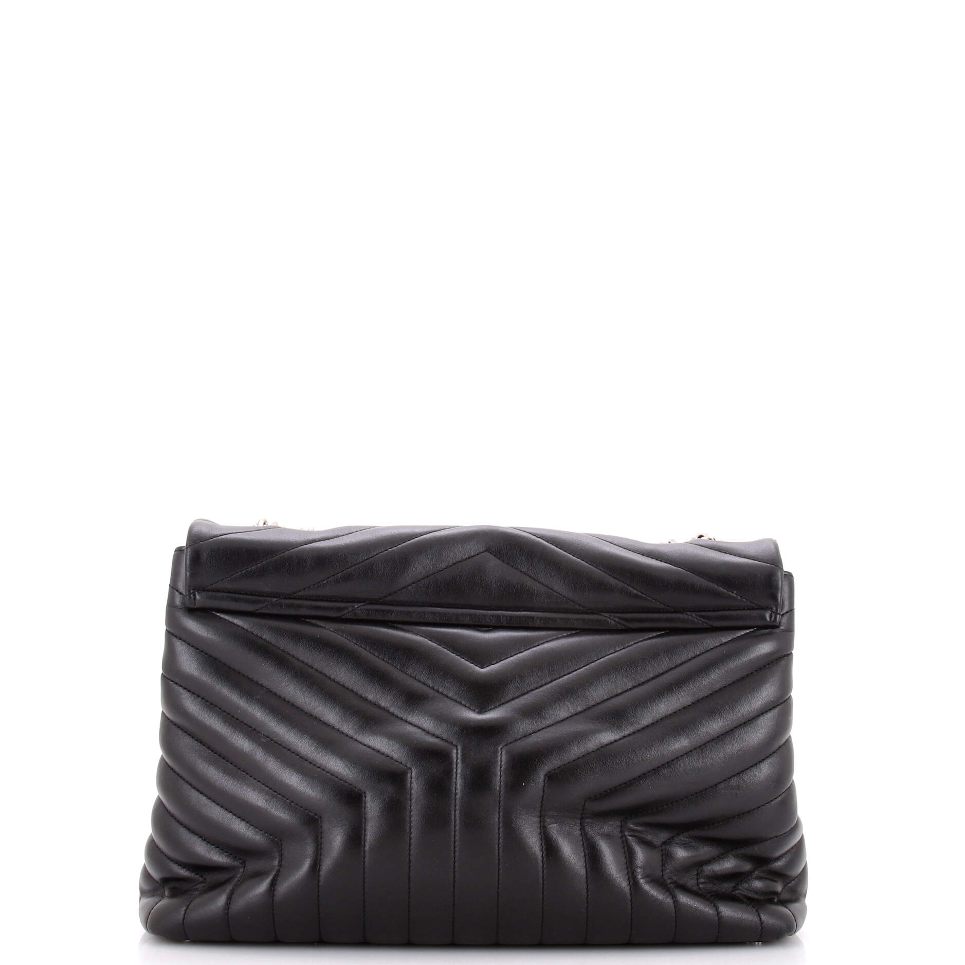 Loulou Shoulder Bag Matelasse Chevron Leather Large