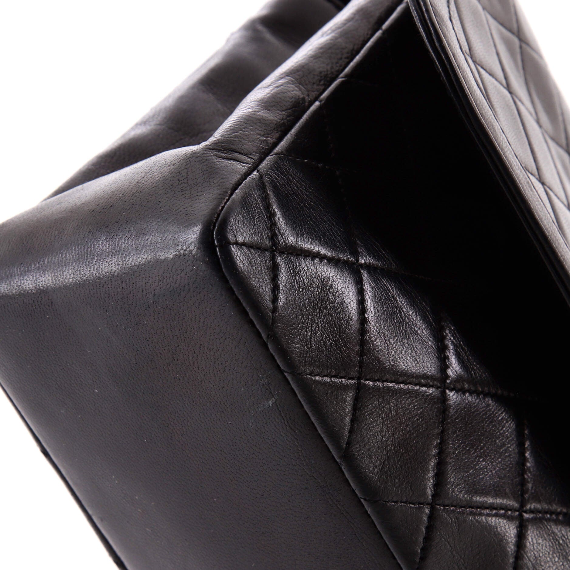 Vintage CC Chain Flap Bag Quilted Lambskin Medium