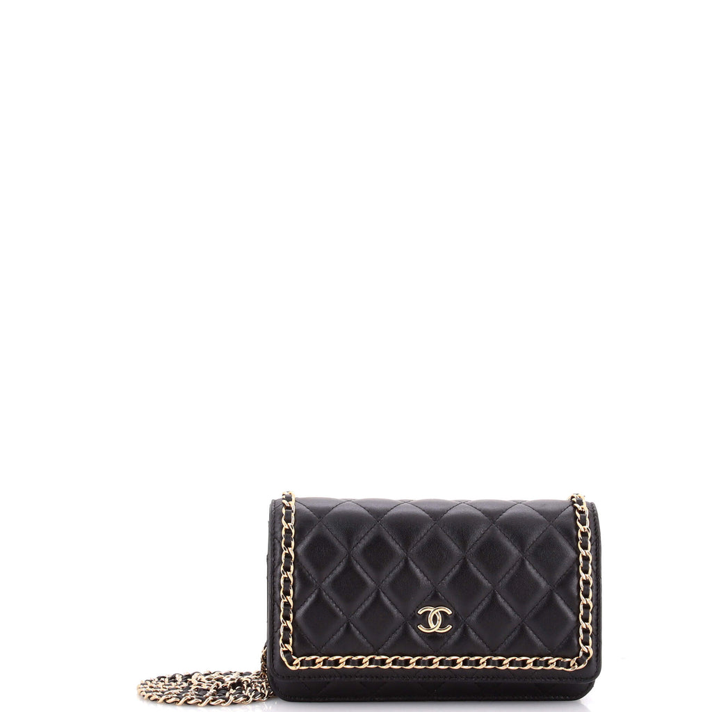 Chain Around Wallet on Chain Quilted Lambskin