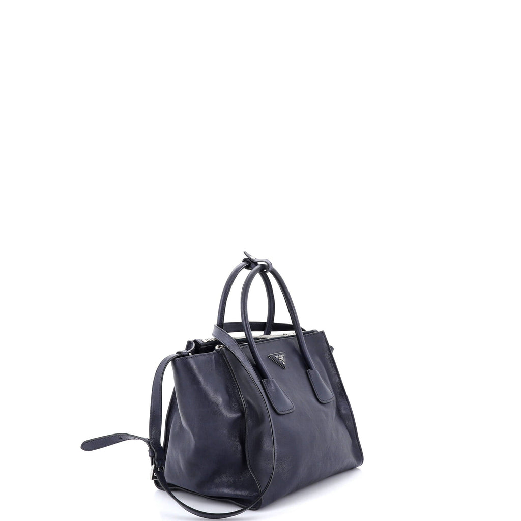 Twin Pocket Convertible Tote Leather Medium