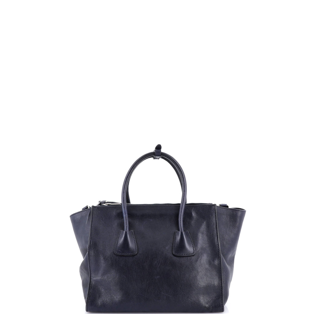 Twin Pocket Convertible Tote Leather Medium