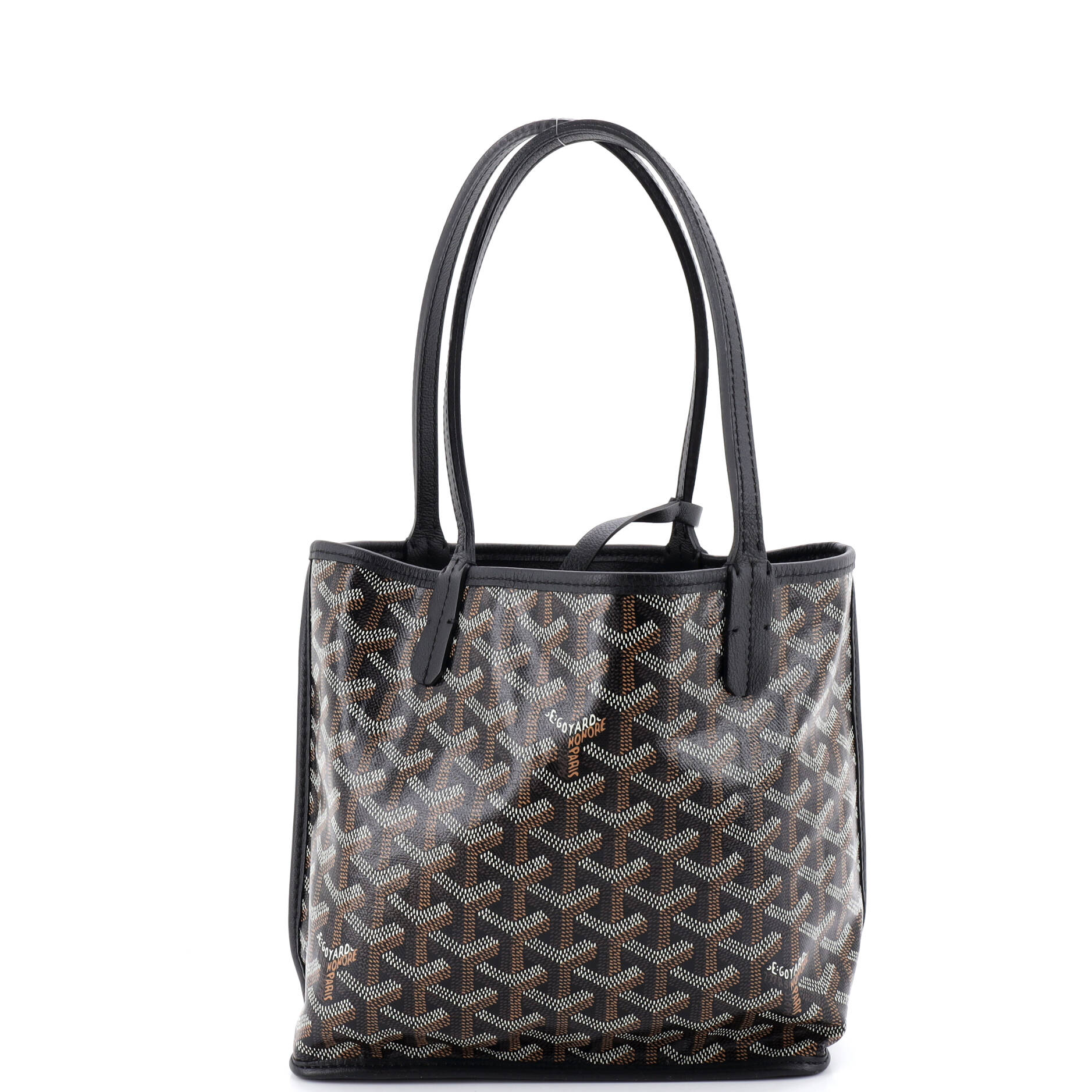 Anjou Reversible Tote Coated Canvas Mini