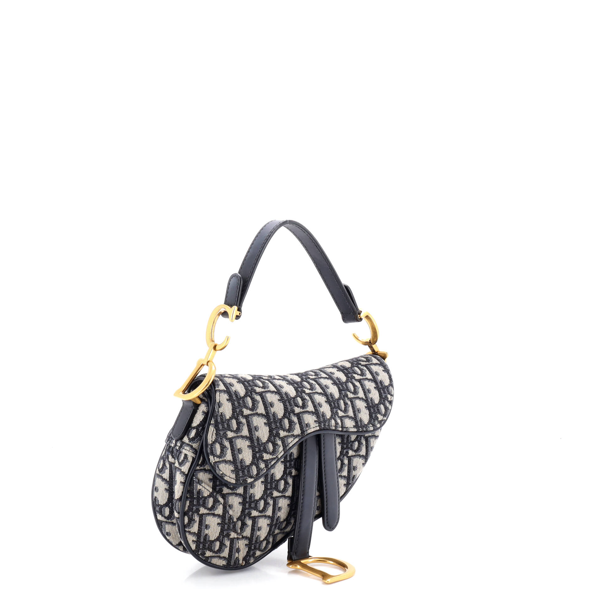 Saddle Handbag Oblique Canvas Mini