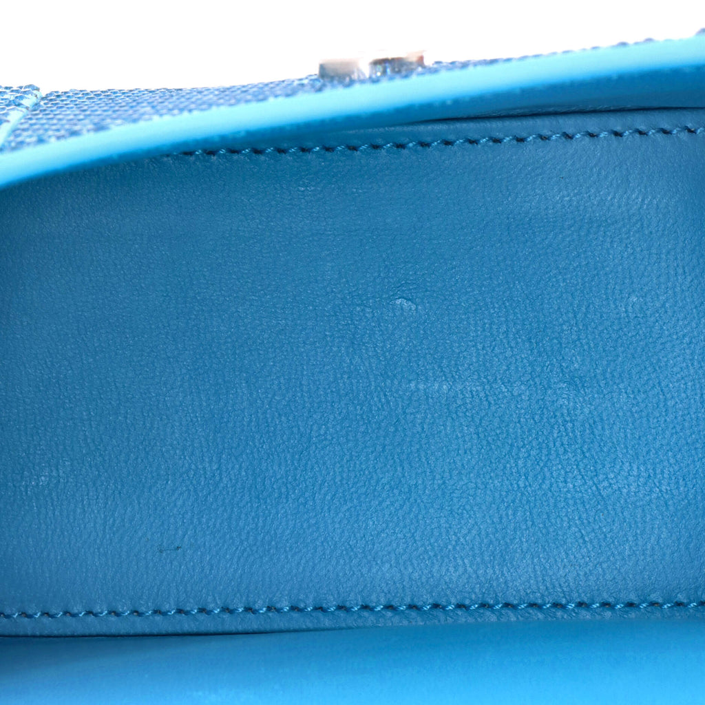 Hourglass Top Handle Bag Suede with Crystals XS
