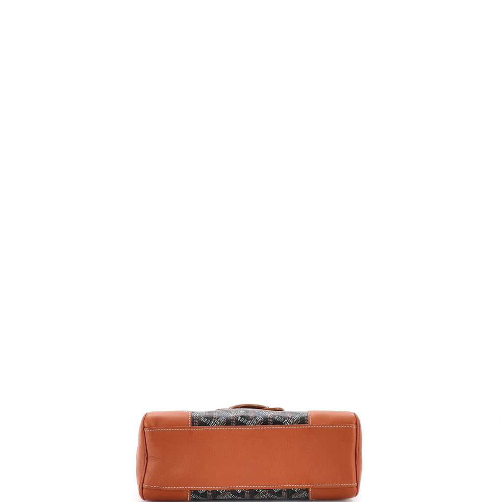 Saigon Top Handle Bag Coated Canvas with Leather Mini