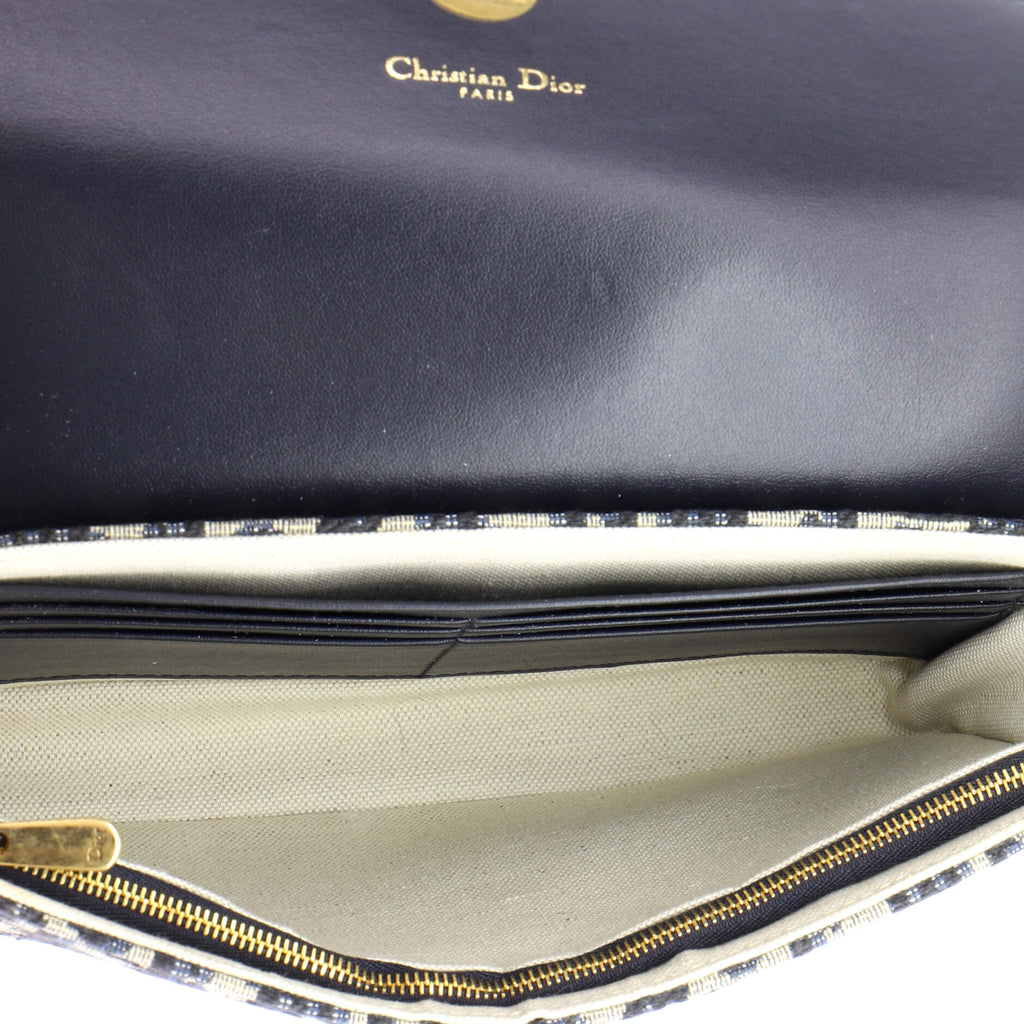 Saddle Pouch Wallet on Chain Oblique Canvas