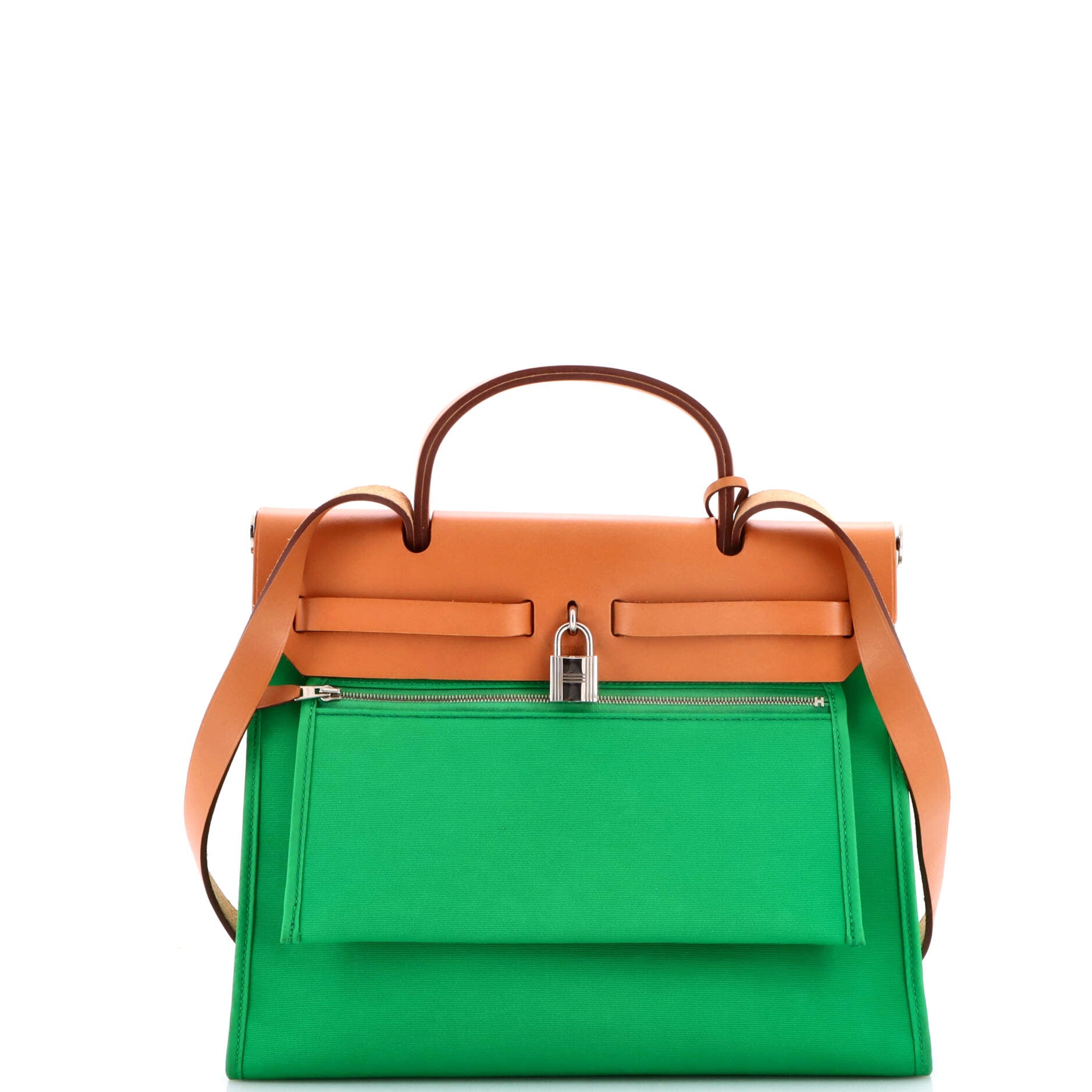Herbag Zip Leather and Toile 31