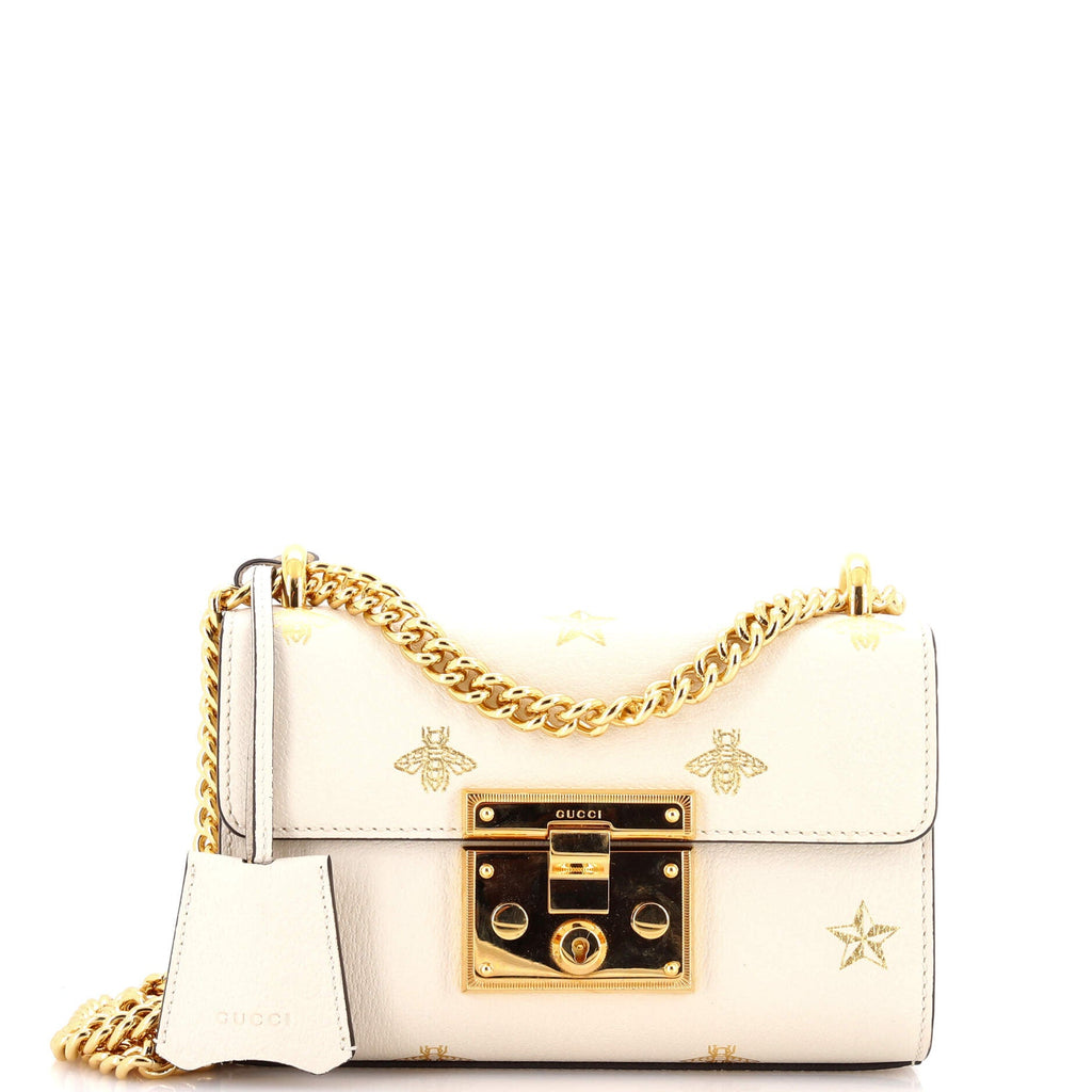 Padlock Shoulder Bag Printed Leather Small