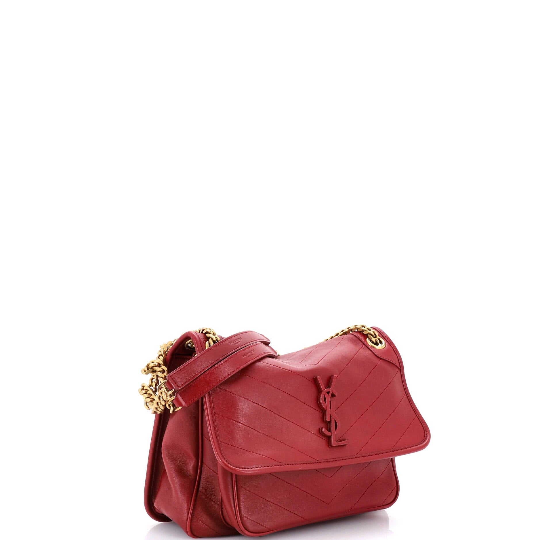 Niki Chain Flap Bag Matelasse Chevron Leather Medium